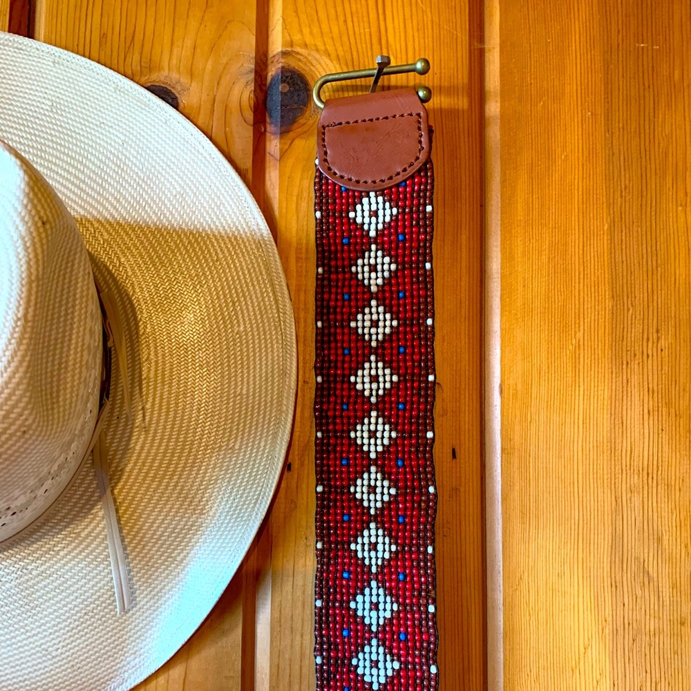 Beaded Western Belt